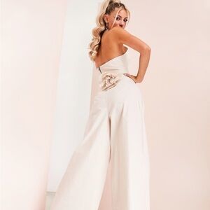 ASOS Poplin pleated wide leg pants